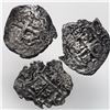 Image 1 : Lot of three Potosi, Bolivia, cob 2 reales: 1722 Y, 1729 M and 1735 E.