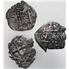 Image 2 : Lot of three Potosi, Bolivia, cob 2 reales: 1722 Y, 1729 M and 1735 E.