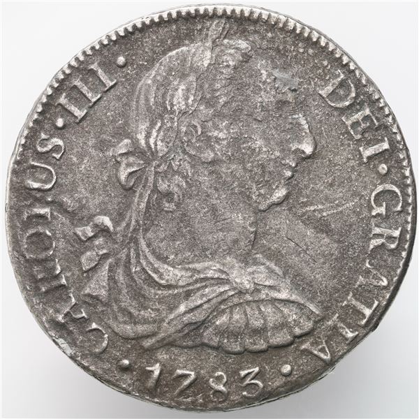 Mexico City, Mexico, bust 8 reales, Charles III, 1783 FF.