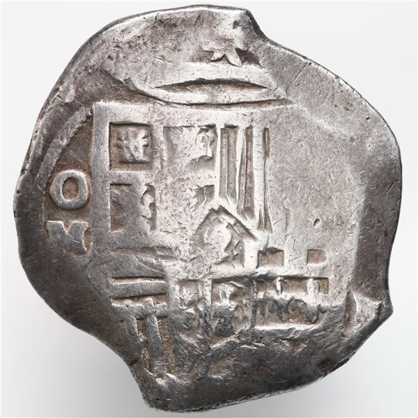 Mexico City, Mexico, cob 8 reales, Philip IV, assayer not visible (ca. 1640).