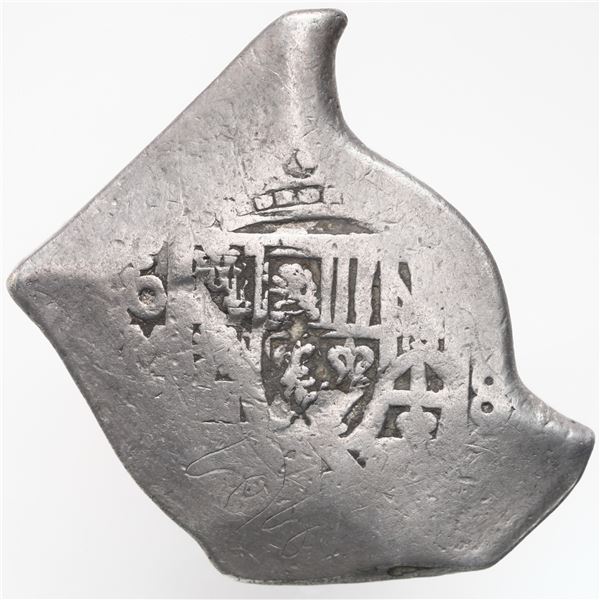 Mexico City, Mexico, cob 8 reales, Philip V, assayer not visible.
