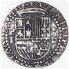 Image 1 : Lima, Peru, cob 1 real, Philip II, assayer Diego de la Torre, P-I to left, *-oD to right, ex-Stallar