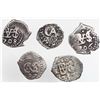 Image 1 : Lot of five Lima, Peru, cob 1/2R: 1691, 1697, 1706, 1708 and 1737.