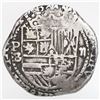 Image 1 : Potosi, Bolivia, cob 2 reales, Philip II, assayer B (5th period), borders of x's, ex-Ugaz.