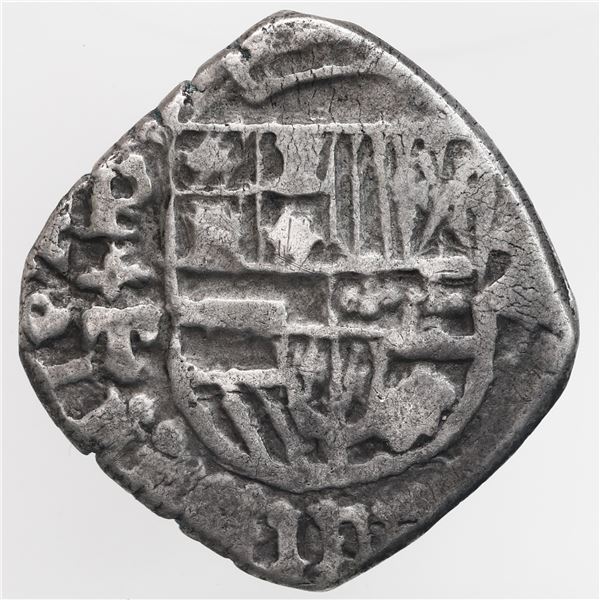 Potosi, Bolivia, cob 2 reales, 1622 T, quadrants of cross transposed, rare, ex-Ugaz.