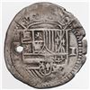 Image 1 : Potosi, Bolivia, cob 1 real, Philip II, assayer B (1st period).