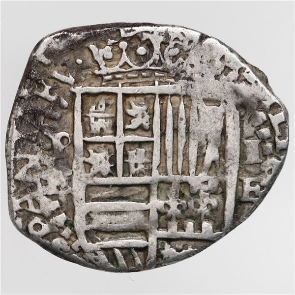 Potosi, Bolivia, cob 1 real, 1651 E, rare, ex-Ugaz.