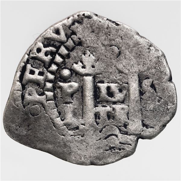 Potosi, Bolivia, cob 1/2 real, (1652) transitional, motto as P-LV-SV / L-TR-A (McLean Type IIb), rar