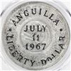 Image 1 : Anguilla, 1 "Liberty" dollar, July 11, 1967, countermark on a Yemen 1 riyal, AH1382 (1963), PCGS MS6