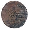 Image 2 : Cartagena, Colombia, copper provisional 2 reales, 1813.