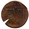 Image 2 : Santa Marta, Colombia, copper provisional 1/4 real, Ferdinand VII, (1813).