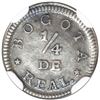 Image 2 : Bogota, Colombia, 1/4 real, 1838, NGC AU 58.