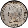 Image 1 : Bogota, Colombia, 50 centavos, 1898, small 8 in fineness, NGC UNC details / cleaned.