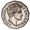 Image 1 : Colombia, nickel-plated steel pattern for 1 peso, 1969.