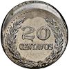 Image 2 : Colombia, nickel-clad steel 20 centavos, 1972, struck 15% off-center error, NGC Mint Error MS 63.