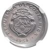 Image 1 : Costa Rica (struck at the Philadelphia Mint), stainless steel 10 centimos, 1958, struck 10% off-cent