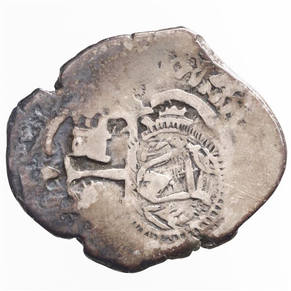 El Salvador, 1 real, arms countermark (Type V, 1869) on pillars side of a Potosi, Bolivia, cob 1 rea
