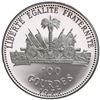 Image 2 : Haiti, proof 100 gourdes, 1977, Begin-Sadat commemorative.
