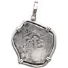 Image 1 : Mexico City, Mexico, cob 4 reales, Philip V, assayer not visible, ex-1715 Fleet, with original Wagne