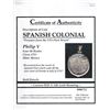 Image 3 : Mexico City, Mexico, cob 4 reales, Philip V, assayer not visible, ex-1715 Fleet, mounted cross-side 