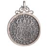 Image 2 : Mexico City, Mexico, pillar 8 reales, Philip V, 1739 MF, ex-Hollandia (1743) mounted in antique silv