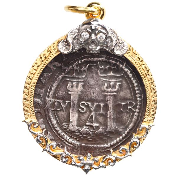 Mexico City, Mexico, 4 reales, Charles-Joanna, "Late Series," assayer O to right, mintmark oM to lef