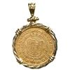 Image 2 : Madrid, Spain, gold bust 2 escudos, Charles IV, 1790 MF, mounted bust-side out in twisted-wire 18K g