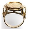 Image 2 : Madrid, Spain, gold bust 1 escudo, Charles IV, 1792 MF, mounted in 14K men's ring, size 12-1/2.