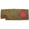 Image 1 : Section of wood planking from the ship with red-wax seal, ex-Riks Wasa (1623).