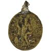 Image 1 : Large, oval, brass religious medallion, ex-1733 Fleet, ex-Meylach.