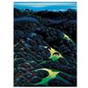 Image 1 : Three Pastures On A Hillside by Eyvind Earle (1916-2000)