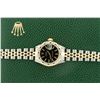 Image 6 : Rolex Ladies 2 Tone Black Index & Pyramid Diamond Oyster Perpetual Datejust Wris