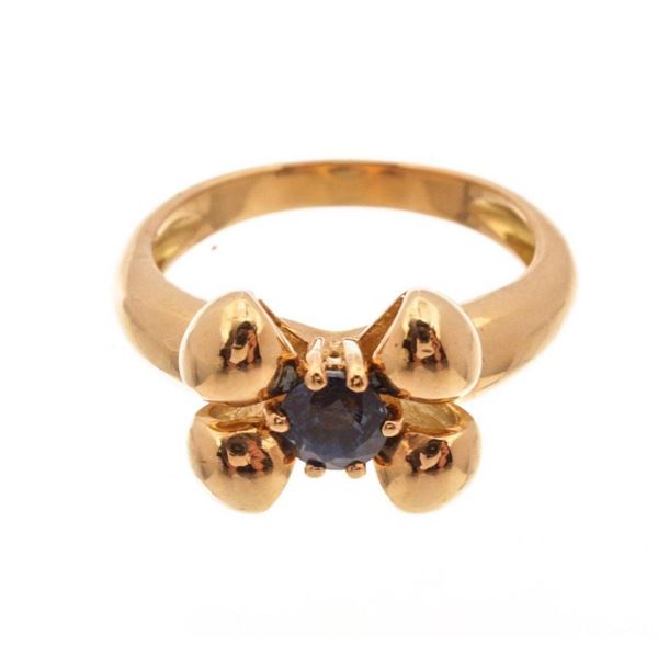 Chaumet Gold Sapphire Ring