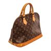 Image 3 : Louis Vuitton Brown Alma MM Satchel Bag