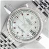 Image 1 : Rolex Mens Stainless Steel Mother Of Pearl Diamond & Ruby Datejust Wristwatch