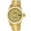 Image 2 : Rolex Ladies 18K Yellow Gold Champagne Index Datejust President Wristwatch