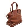 Image 2 : Louis Vuitton Brown Canvas Leather Lockit MM Satchel Bag