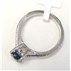 Image 4 : Certified Platinum Diamond(0.95Ct, I1, Blue) 20 Diamonds(0.25Ct, I2-I3, G-I) Ring