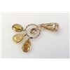 Image 4 : Certified 14K  Fancy Color Diamonds(0.6Ct, Si2-I1, Yellow, Yellowish Green)+0.15Ct Pendant