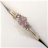 Image 3 : Certified 10K  Diamond(0.3Ct,I2,Fancy Pink)+0.3Ct Ring