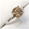 Image 2 : Certified 14K  Diamond(1.2Ct,I2,Brown) Ring