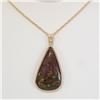 $2400 14K  Genuine Canadian Ammolite Necklace