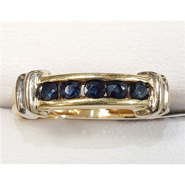 $2400 14K  Sapphire(0.35ct) Ring