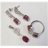 Image 1 : $600 Silver Ruby(7.5ct) Set