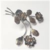 Image 2 : $150 Silver Vintage Flower Brooch