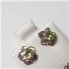 Image 2 : $100 10K  Peridot 2In1 Earrings