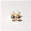 Image 1 : $100 10K  Fresh Water Pearl 2In1 Reversible Earrings