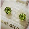 Image 2 : $120 10K  Peridot(1.2ct) Earrings