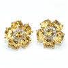Image 1 : $280 Gold plated Sil Citrine(9.9ct) Earrings