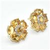 Image 2 : $280 Gold plated Sil Citrine(9.9ct) Earrings